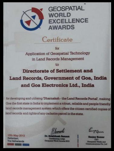 Geo Spatial World Excellence Award copy